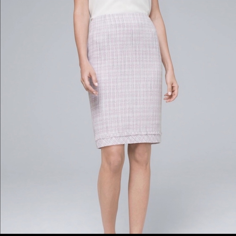 WHBM tweed pencil skirt NWT